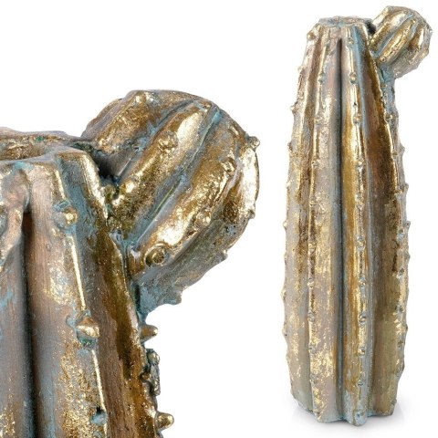 Wazon na kwiaty złoty kaktus 47,5 cm Wazon na kwiaty złoty kaktus 47,5 cm