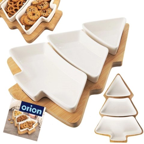 Miseczki na przekąski porcelanowe białe WHITELINE 28 cm 4 el. Miseczki na przekąski porcelanowe białe WHITELINE 28 cm 4 el.