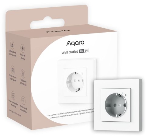Aqara Wall Outlet H2 EU | Gniazdko elektryczne | Zigbee 3.0, Matter AQARA Aqara Wall Outlet H2 EU | Gniazdko elektryczne | Zigbee 3.0, Matter AQARA