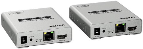 Unitek V1164A Ekstender HDMI 2.0 4K przez Ethernet do 60m UNITEK Unitek V1164A Ekstender HDMI 2.0 4K przez Ethernet do 60m UNITEK