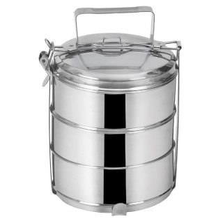MENAŻKA OBIADOWA STALOWA DO OBIADU ŻYWNOŚCI 3X1,3L