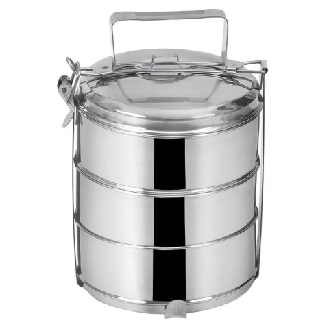 MENAŻKA OBIADOWA STALOWA DO OBIADU ŻYWNOŚCI 3X1,3L MENAŻKA OBIADOWA STALOWA DO OBIADU ŻYWNOŚCI 3X1,3L