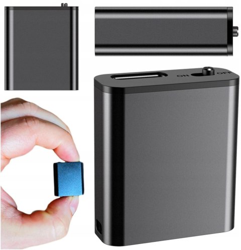 Mini Dyktafon Szpiegowski Mały 16GB Detekcja DSP Magnes Brelok Zawieszka HQ LUXURY-GOODS Mini Dyktafon Szpiegowski Mały 16GB Detekcja DSP Magnes Brelok Zawieszka HQ LUXURY-GOODS
