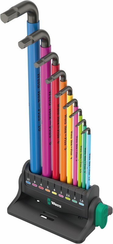 ZESTAW KLUCZY TRZPIENIOWYCH 950/9 HEX-PLUS MULTICOLOU 3 9CZR ZESTAW KLUCZY TRZPIENIOWYCH 950/9 HEX-PLUS MULTICOLOU 3 9CZR