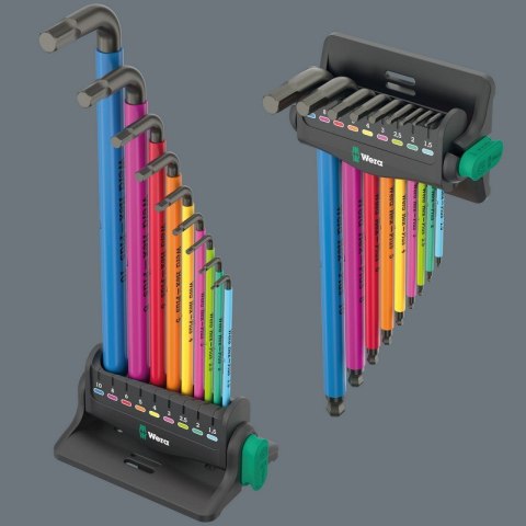 ZESTAW KLUCZY TRZPIENIOWYCH 950/9 HEX-PLUS MULTICOLOU 3 9CZR ZESTAW KLUCZY TRZPIENIOWYCH 950/9 HEX-PLUS MULTICOLOU 3 9CZR