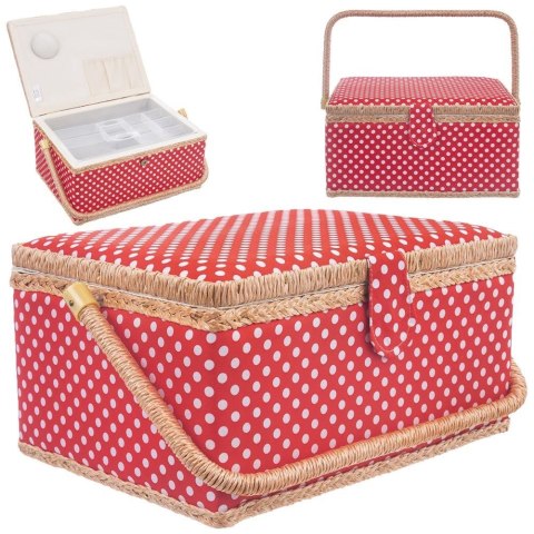 Niciarka organizer przybornik kuferek koszyk pojemnik na nici 24x18x12 Niciarka organizer przybornik kuferek koszyk pojemnik na nici 24x18x12