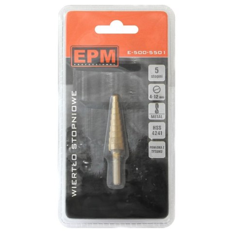 WIERTŁO STOPNIOWE 4-12MM WIERTŁO STOPNIOWE 4-12MM