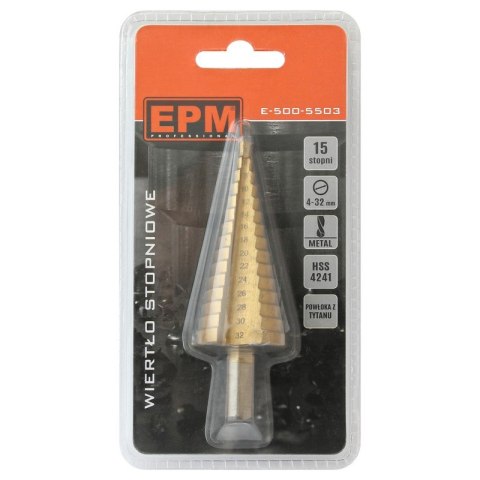 WIERTŁO STOPNIOWE 4-32MM WIERTŁO STOPNIOWE 4-32MM