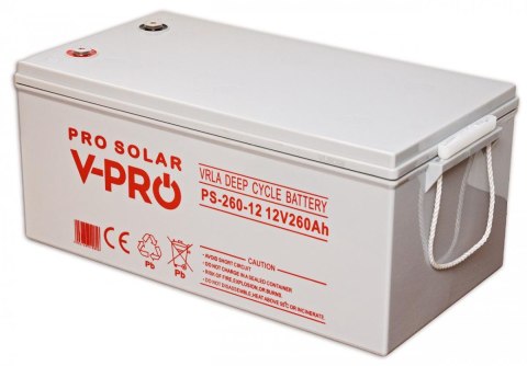 AKUMULATOR VOLT POLSKA DEEP CYCLE VPRO SOLAR 12V 260AH VRLA BEZOBSŁUGOWY VOLT POLSKA AKUMULATOR VOLT POLSKA DEEP CYCLE VPRO SOLAR 12V 260AH VRLA BEZOBSŁUGOWY VOLT POLSKA