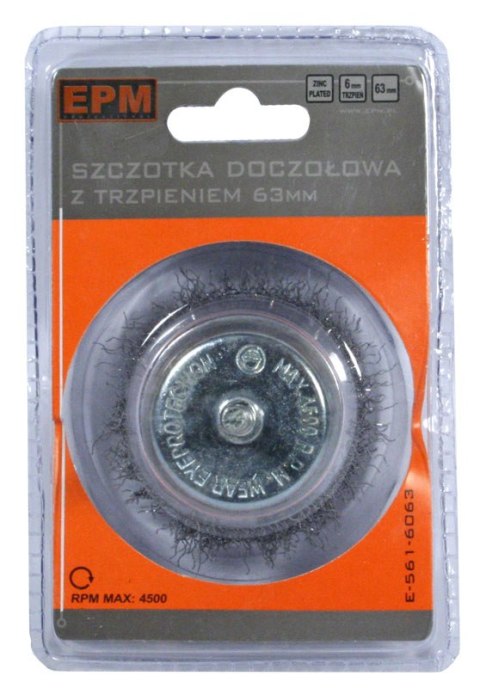 SZCZOTKA DOCZOŁOWA Z TRZPIENIEM 75MM ZN SZCZOTKA DOCZOŁOWA Z TRZPIENIEM 75MM ZN