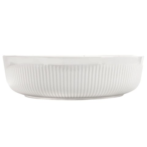Naczynie porcelanowe forma do zapiekania okrągła biała 29 cm 4 l Naczynie porcelanowe forma do zapiekania okrągła biała 29 cm 4 l