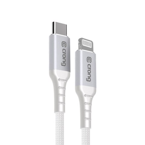 Crong Armor Link - Kabel USB-C Lightning Fast Charging MFi 150cm (biały) Crong Armor Link - Kabel USB-C Lightning Fast Charging MFi 150cm (biały)