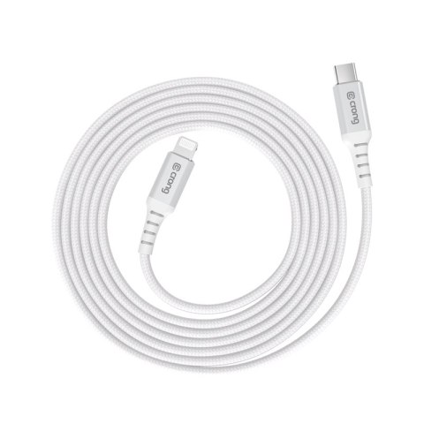 Crong Armor Link - Kabel USB-C Lightning Fast Charging MFi 150cm (biały) Crong Armor Link - Kabel USB-C Lightning Fast Charging MFi 150cm (biały)