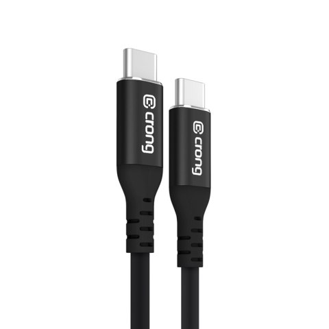 Crong Soft Link - Kabel 100W PD 5A USB-C do USB-C 200cm (czarny) Crong Soft Link - Kabel 100W PD 5A USB-C do USB-C 200cm (czarny)