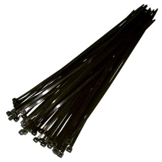 Opaski zaciskowe kablowe nylon czarne 300x4,7 mm 50 sztuk