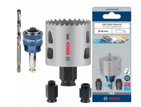PIŁA OTWORNICA PRO MULTI MATERIAL PC PLUS 68 MM STARTER KIT PIŁA OTWORNICA PRO MULTI MATERIAL PC PLUS 68 MM STARTER KIT