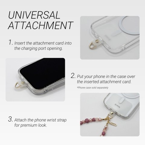 Crong Phone Charm - Smycz zawieszka do telefonu (Glam Twist) Crong Phone Charm - Smycz zawieszka do telefonu (Glam Twist)