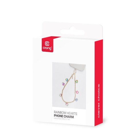 Crong Phone Charm - Smycz zawieszka do telefonu (Rainbow Hearts) Crong Phone Charm - Smycz zawieszka do telefonu (Rainbow Hearts)