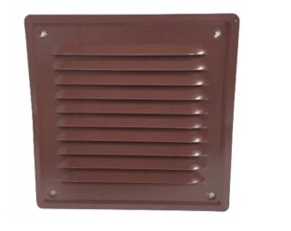 KRATKA METALOWA SKOŚNA Z SIATKĄ 14*14CM BRĄZ