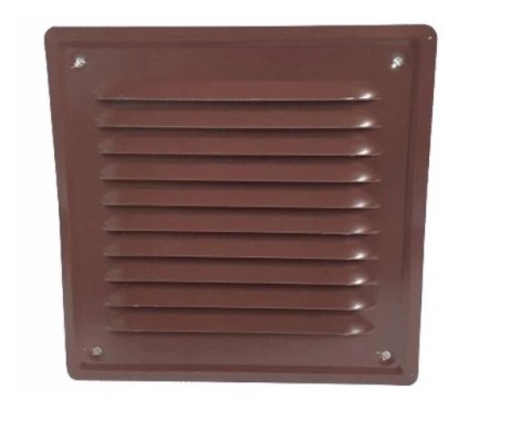 KRATKA METALOWA SKOŚNA Z SIATKĄ 14*14CM BRĄZ KRATKA METALOWA SKOŚNA Z SIATKĄ 14*14CM BRĄZ