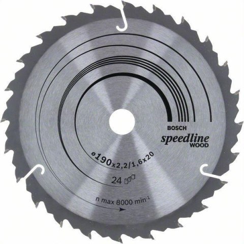 PIŁA TARCZOWA H SPEEDLINE 190*2,4*20/16Z24 PIŁA TARCZOWA H SPEEDLINE 190*2,4*20/16Z24