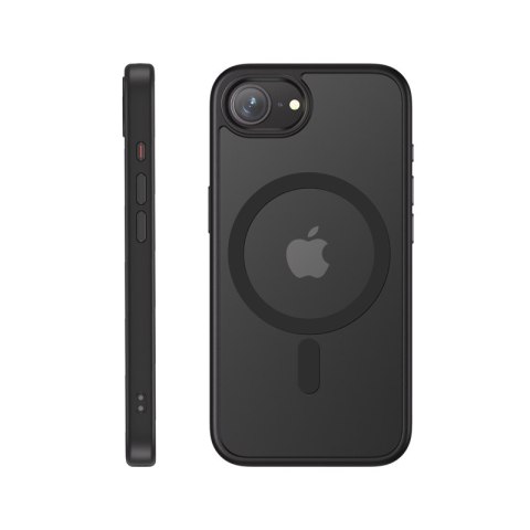 Crong Hybrid Frost MAG Cover - Etui iPhone 16e MagSafe (czarny) Crong Hybrid Frost MAG Cover - Etui iPhone 16e MagSafe (czarny)