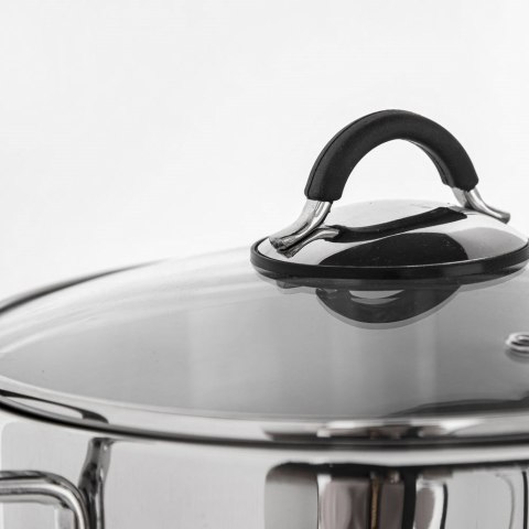 Garnek stalowy DALIE z pokrywką 22 cm 4 l gaz indukcja Garnek stalowy DALIE z pokrywką 22 cm 4 l gaz indukcja