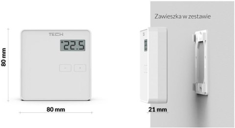 Bezprzewodowy dwustanowy regulator pokojowy biały ST-294v2 Tech sterowniki TECH STEROWNIKI Bezprzewodowy dwustanowy regulator pokojowy biały ST-294v2 Tech sterowniki TECH STEROWNIKI