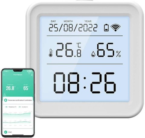 Inteligentny czujnik temperatury i wilgotności WiFi Gosund S6 LCD Tuya GOSUND Inteligentny czujnik temperatury i wilgotności WiFi Gosund S6 LCD Tuya GOSUND