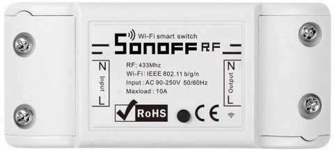 Inteligentny przełącznik WiFi + RF 433 Sonoff RF R2 SONOFF Inteligentny przełącznik WiFi + RF 433 Sonoff RF R2 SONOFF