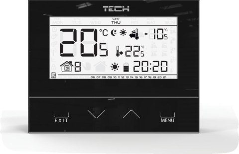 Przewodowy dwustanowy regulator pokojowy czarny ST-292v3 Tech sterowniki TECH STEROWNIKI Przewodowy dwustanowy regulator pokojowy czarny ST-292v3 Tech sterowniki TECH STEROWNIKI