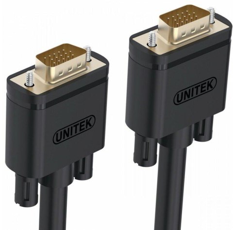 Kabel VGA Unitek Y-C513G Premium VGA HD15 M/M 2m UNITEK Kabel VGA Unitek Y-C513G Premium VGA HD15 M/M 2m UNITEK