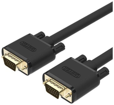 Kabel VGA Unitek Y-C513G Premium VGA HD15 M/M 2m UNITEK Kabel VGA Unitek Y-C513G Premium VGA HD15 M/M 2m UNITEK