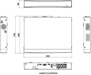 REJESTRATOR IP HIKVISION DS-7608NXI-K1/8P(D)/Alarm4+1 HIKVISION