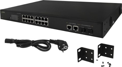SWITCH POE PULSAR SF116 16-PORTÓW (16xPoE + 2xUPLINK/2xSFP UPLINK) PULSAR SWITCH POE PULSAR SF116 16-PORTÓW (16xPoE + 2xUPLINK/2xSFP UPLINK) PULSAR