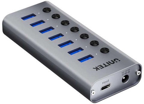 Unitek Hub USB A 3.0 7w1, 5Gbps z przełącznikami portów UNITEK Unitek Hub USB A 3.0 7w1, 5Gbps z przełącznikami portów UNITEK