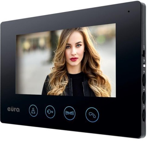 WIDEODOMOFON EURA VDP-42A3 GAMMA+ czarny monitor TUYA EURA WIDEODOMOFON EURA VDP-42A3 GAMMA+ czarny monitor TUYA EURA