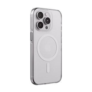 Crong Clear MAG Pro - Etui iPhone 15 Pro MagSafe (biały)