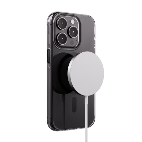 Crong Clear MAG Pro - Etui iPhone 15 Pro MagSafe (czarny) Crong Clear MAG Pro - Etui iPhone 15 Pro MagSafe (czarny)