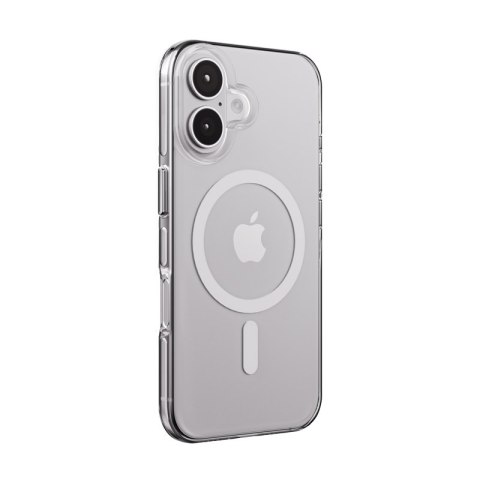 Crong Clear MAG Pro - Etui iPhone 16 MagSafe (biały) Crong Clear MAG Pro - Etui iPhone 16 MagSafe (biały)