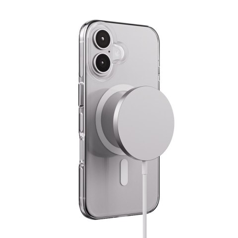 Crong Clear MAG Pro - Etui iPhone 16 MagSafe (biały) Crong Clear MAG Pro - Etui iPhone 16 MagSafe (biały)
