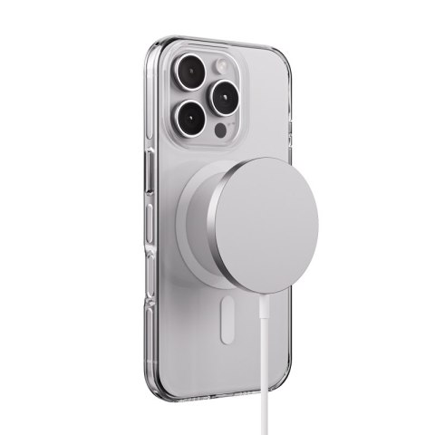 Crong Clear MAG Pro - Etui iPhone 16 Pro MagSafe (biały) Crong Clear MAG Pro - Etui iPhone 16 Pro MagSafe (biały)