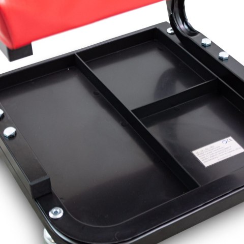 Mobilny stołek warsztatowy hoker taboret z półką 150kg Bituxx Mobilny stołek warsztatowy hoker taboret z półką 150kg Bituxx