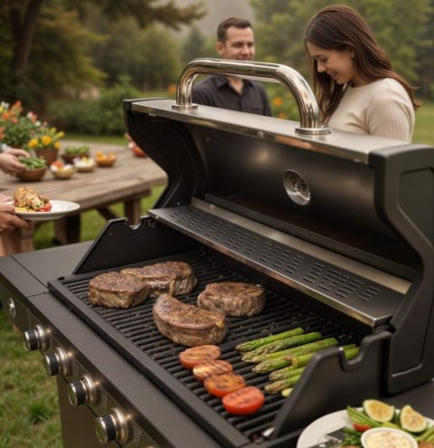GRILL GAZOWY 6+1 STAL NIERDZEWNA 16,5KW GRILL GAZOWY 6+1 STAL NIERDZEWNA 16,5KW