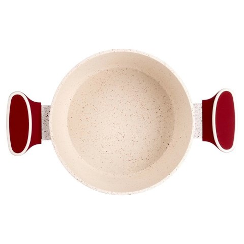 Garnek Granitowy ze Szklaną Pokrywką Gaz Indukcja NAVA 20 cm 2,2 L