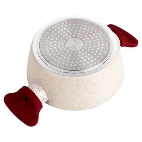 Garnek Granitowy ze Szklaną Pokrywką Gaz Indukcja NAVA 20 cm 2,2 L