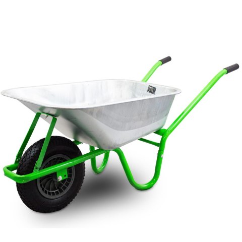 Taczka Ogrodowa/Budowlana Jednokołowa 100L 250kg Misa PVC Bituxx Taczka Ogrodowa/Budowlana Jednokołowa 100L 250kg Misa PVC Bituxx