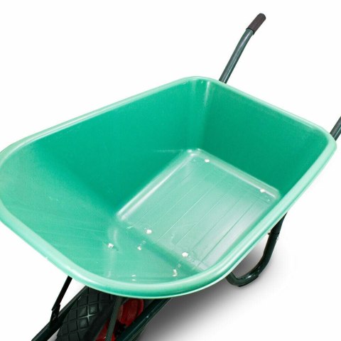 Taczka ogrodowa 100L 250kg misa PVC czarne koło PU Bituxx
