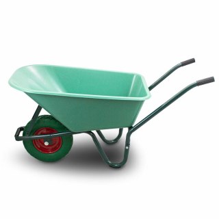 Taczka ogrodowa 100L 250kg misa PVC zielone koło PU Bituxx