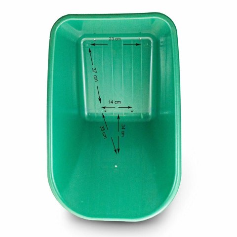 Zapasowa misa do taczki taczka 100L 250kg zielona Bituxx Zapasowa misa do taczki taczka 100L 250kg zielona Bituxx